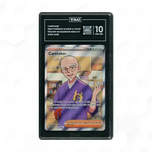 caretaker pokemon card POKMON GAME sv5a 061/066 C Draw 2 cards Caretaker 203/167 Full Art NM/M