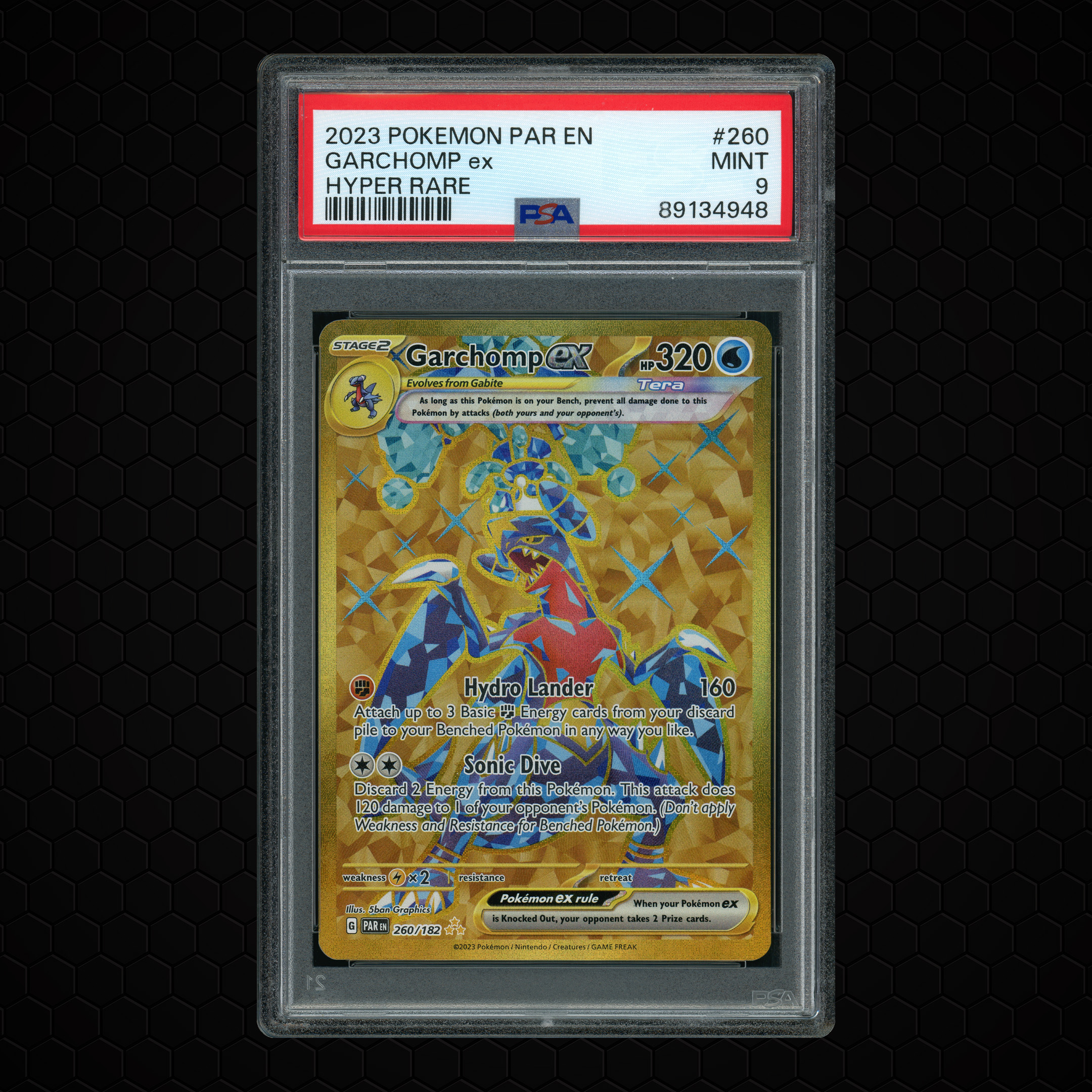 2023 Paradox Rift Garchomp EX #260 PSA 9