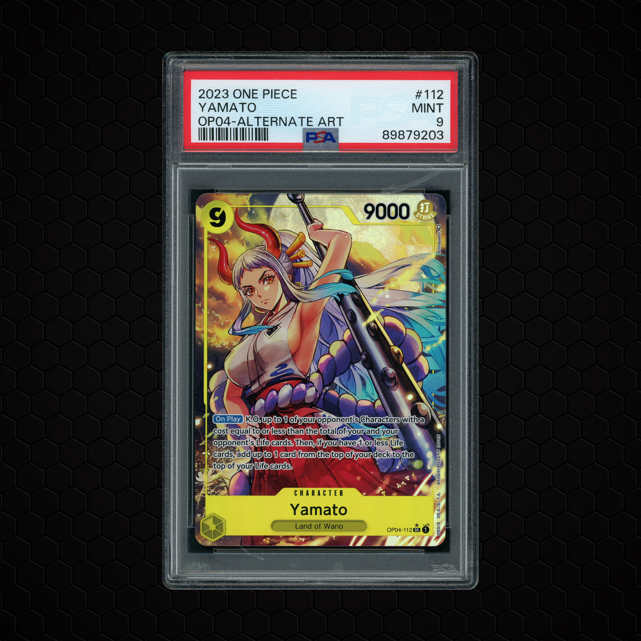 2023 Kingdoms of Intrigue Yamato #OP04-112 PSA 9