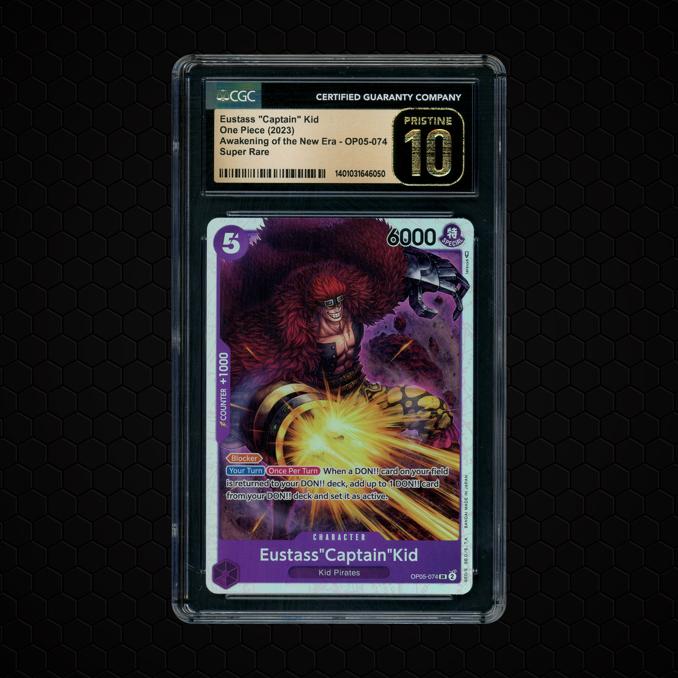 2023 Awakening of the New Era Eustass "Captain" Kid #OP05-074 CGC 10