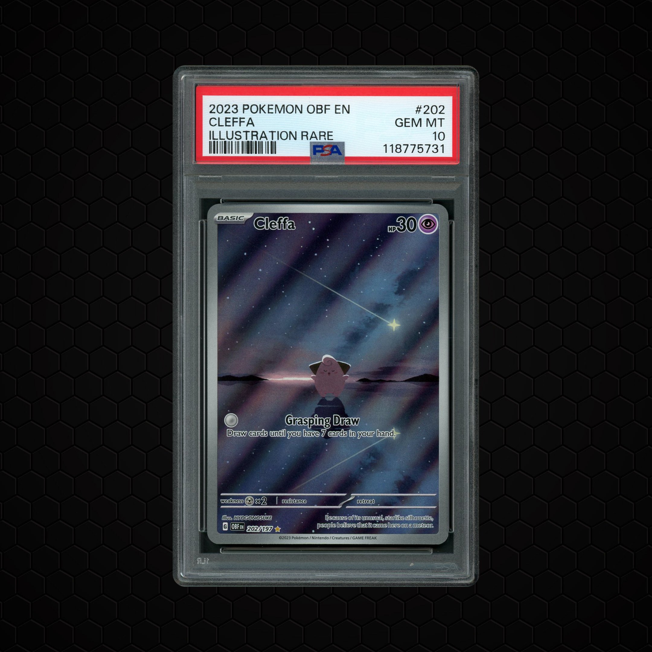 2023 Obsidian Flames Cleffa #202 PSA 10