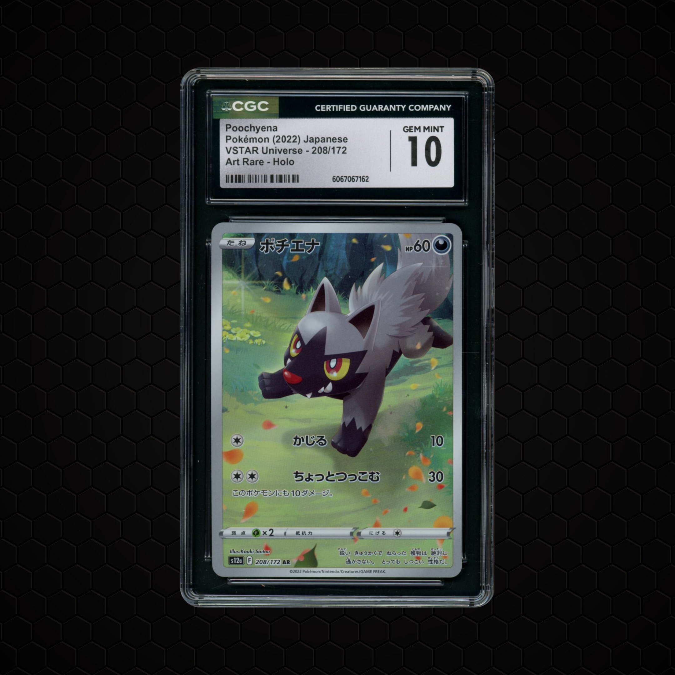 2022 Japanese VSTAR Universe Poochyena #208 CGC 10