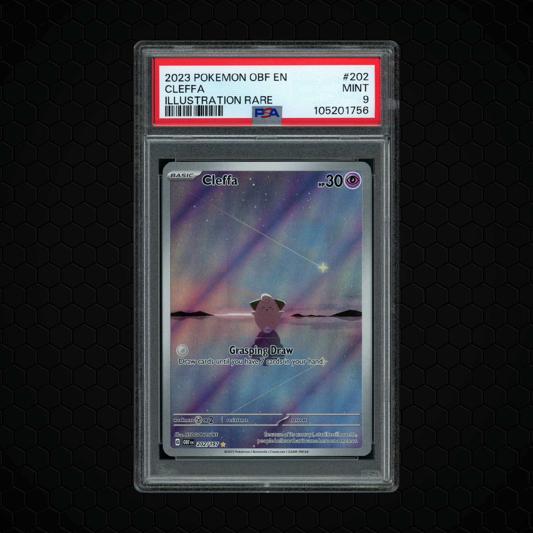 2023 Obsidian Flames Cleffa #202 PSA 9