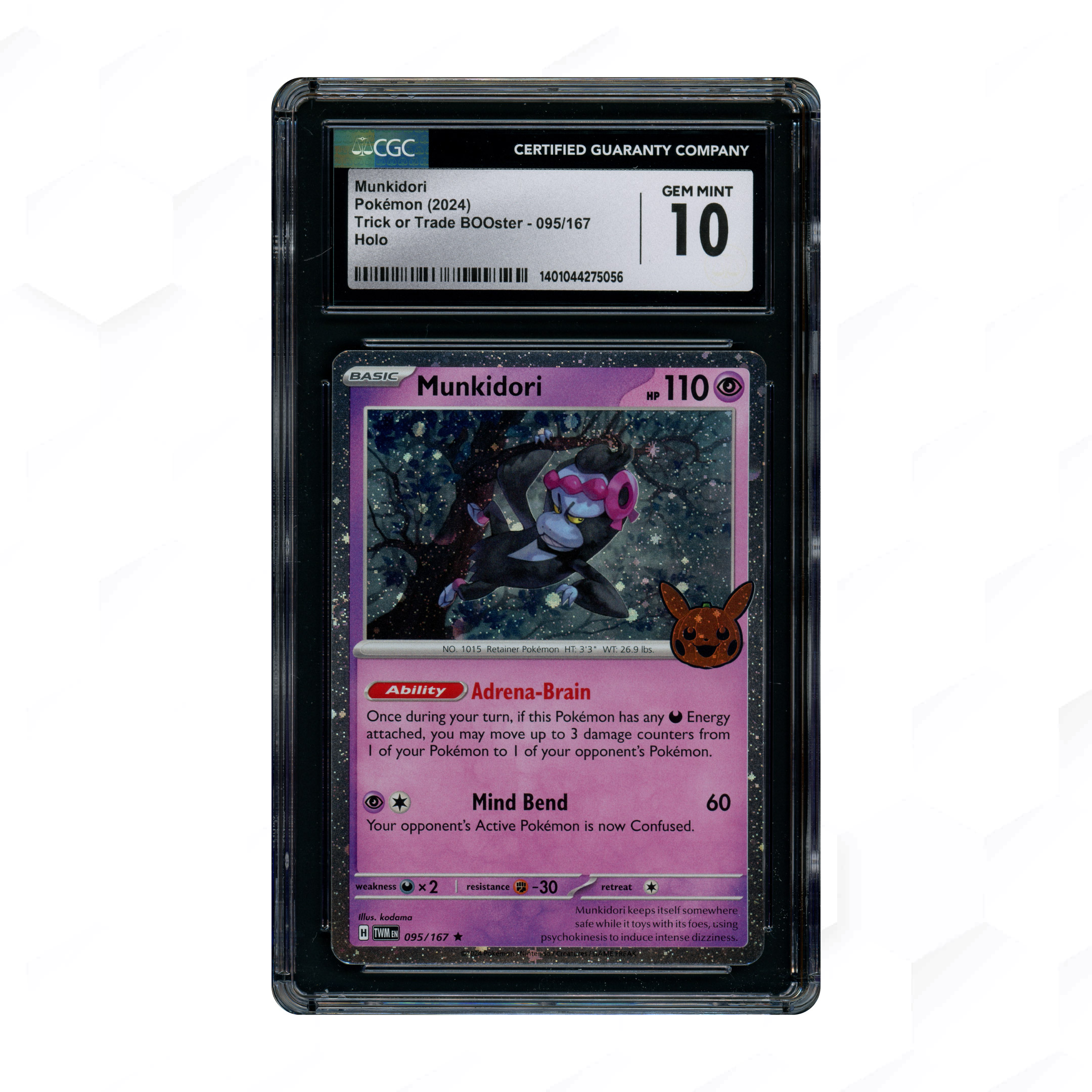 2024 Trick or Trade Booster Munkidori #95 CGC 10