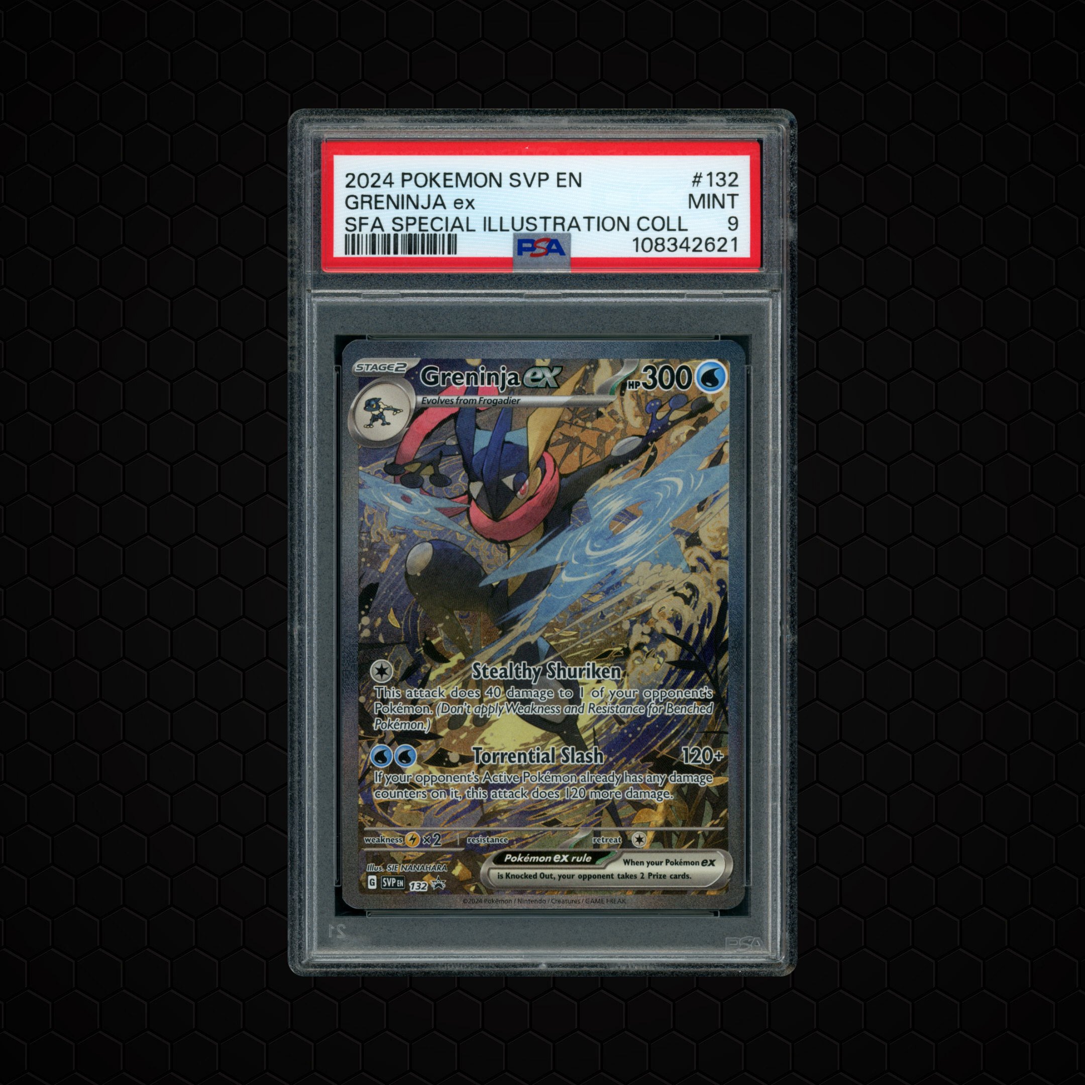 2024 Black Star Promo Greninja EX #132 PSA 9
