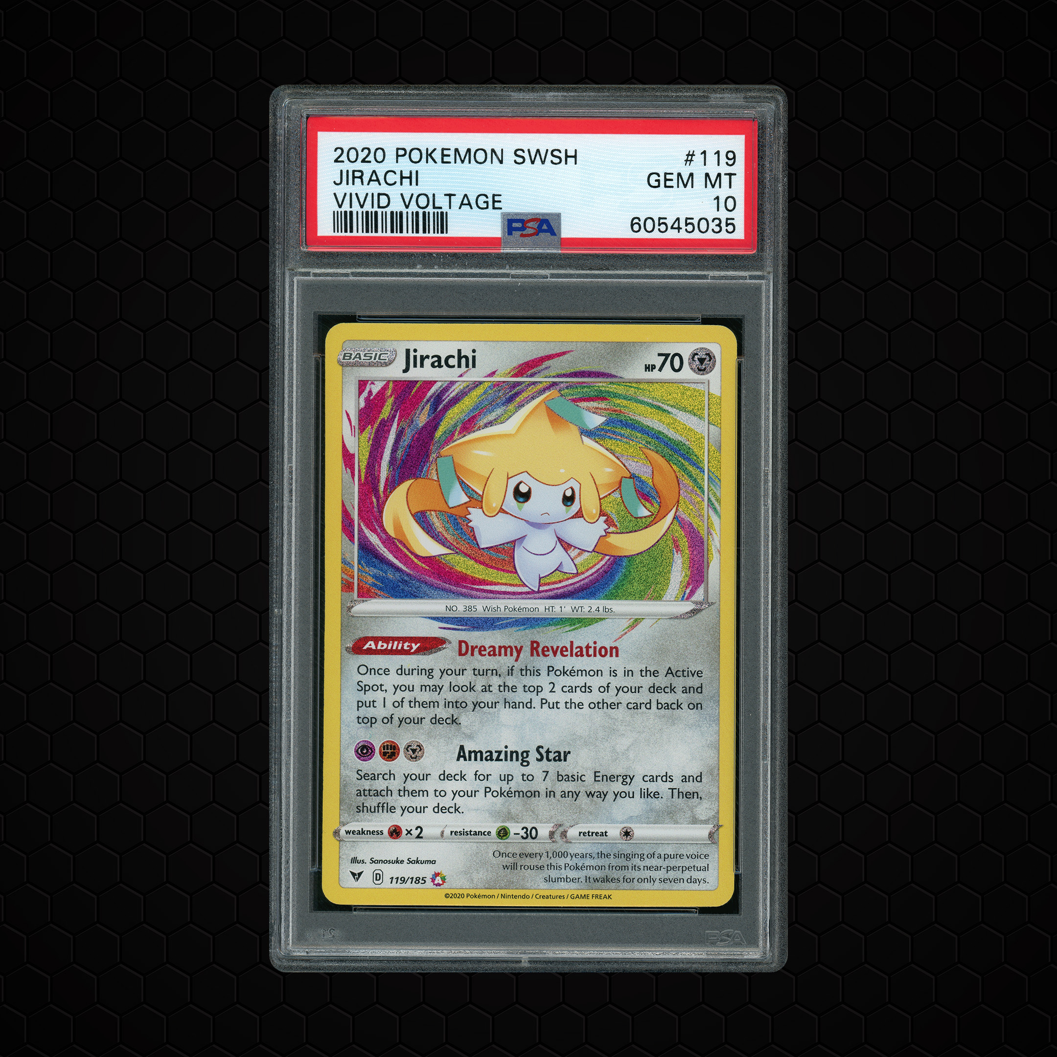 2020 Vivid Voltage Jirachi #119 PSA 10