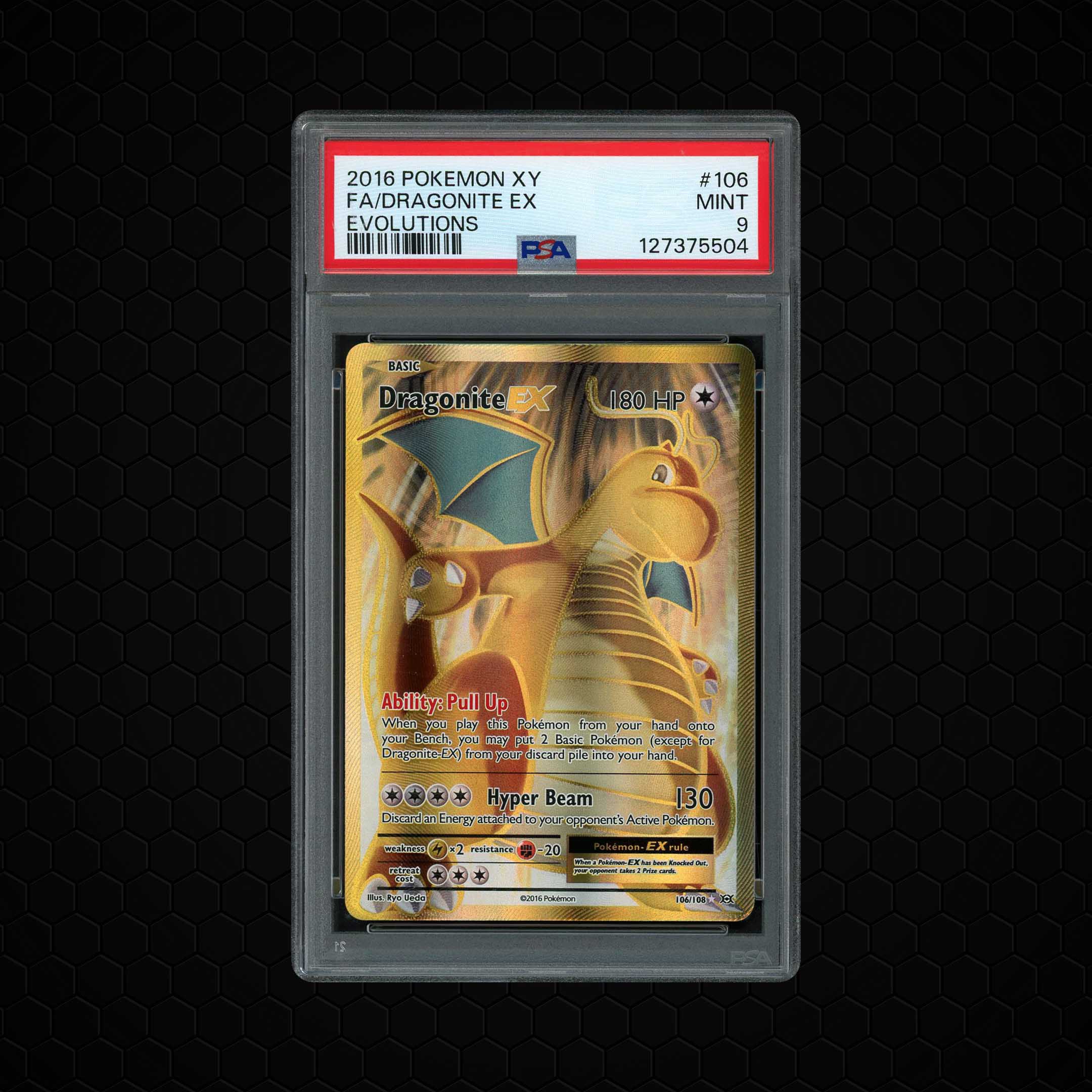 2016 Evolutions Dragonite EX #106 PSA 9