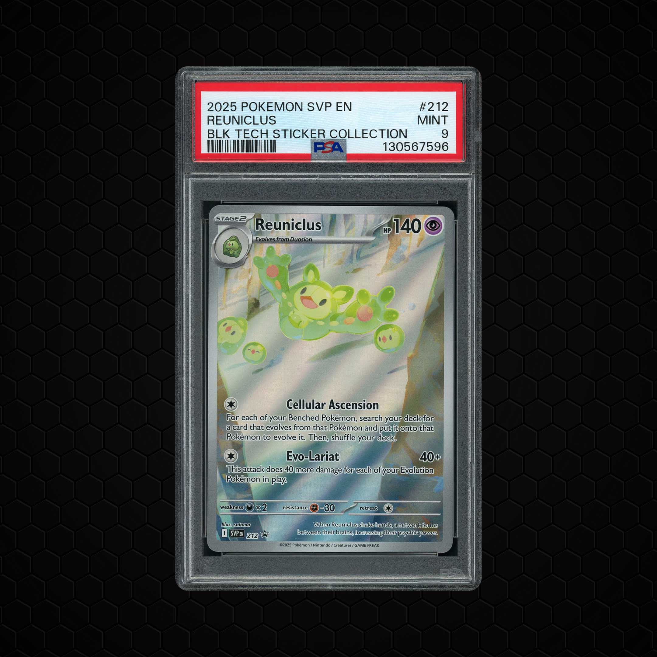 2025 Black Star Promo Reuniclus #212 PSA 9