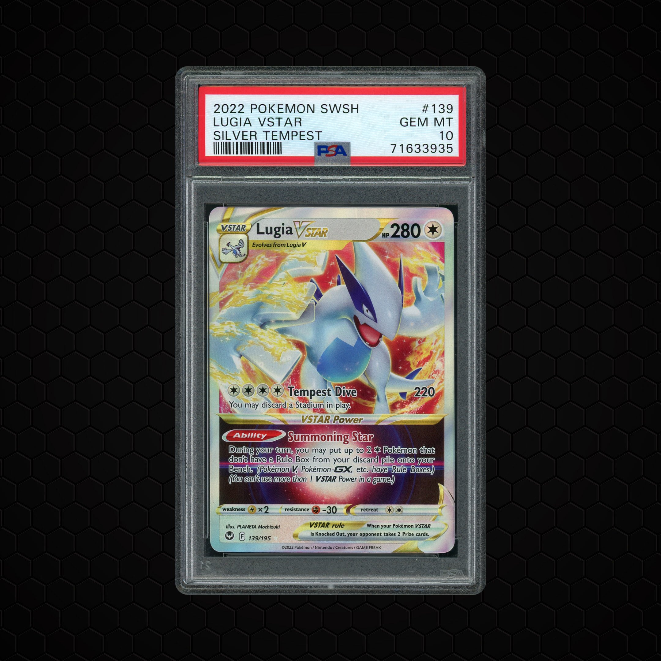 2022 Silver Tempest Lugia VSTAR #139 PSA 10