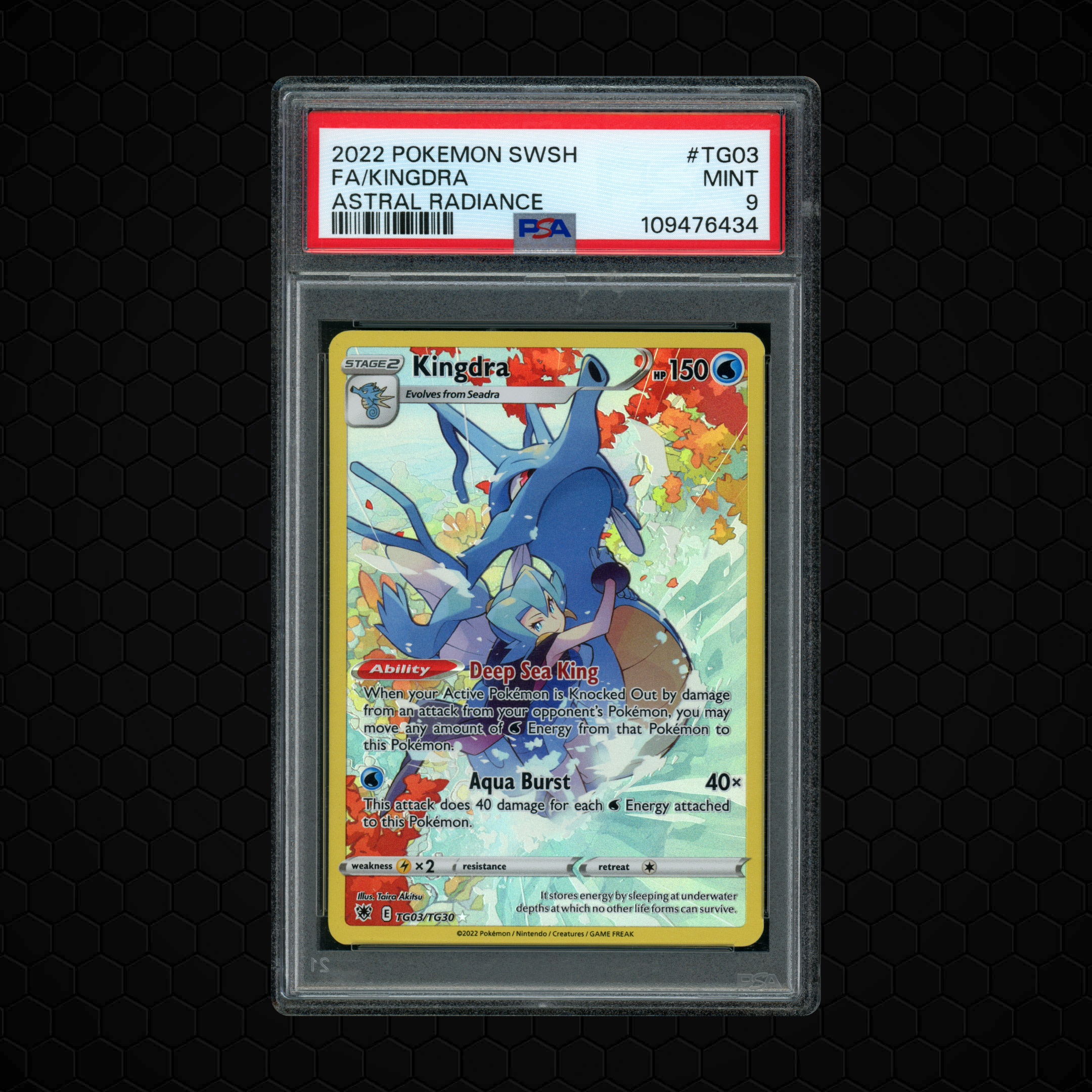 2022 Astral Radiance Kingdra #TG03 PSA 9