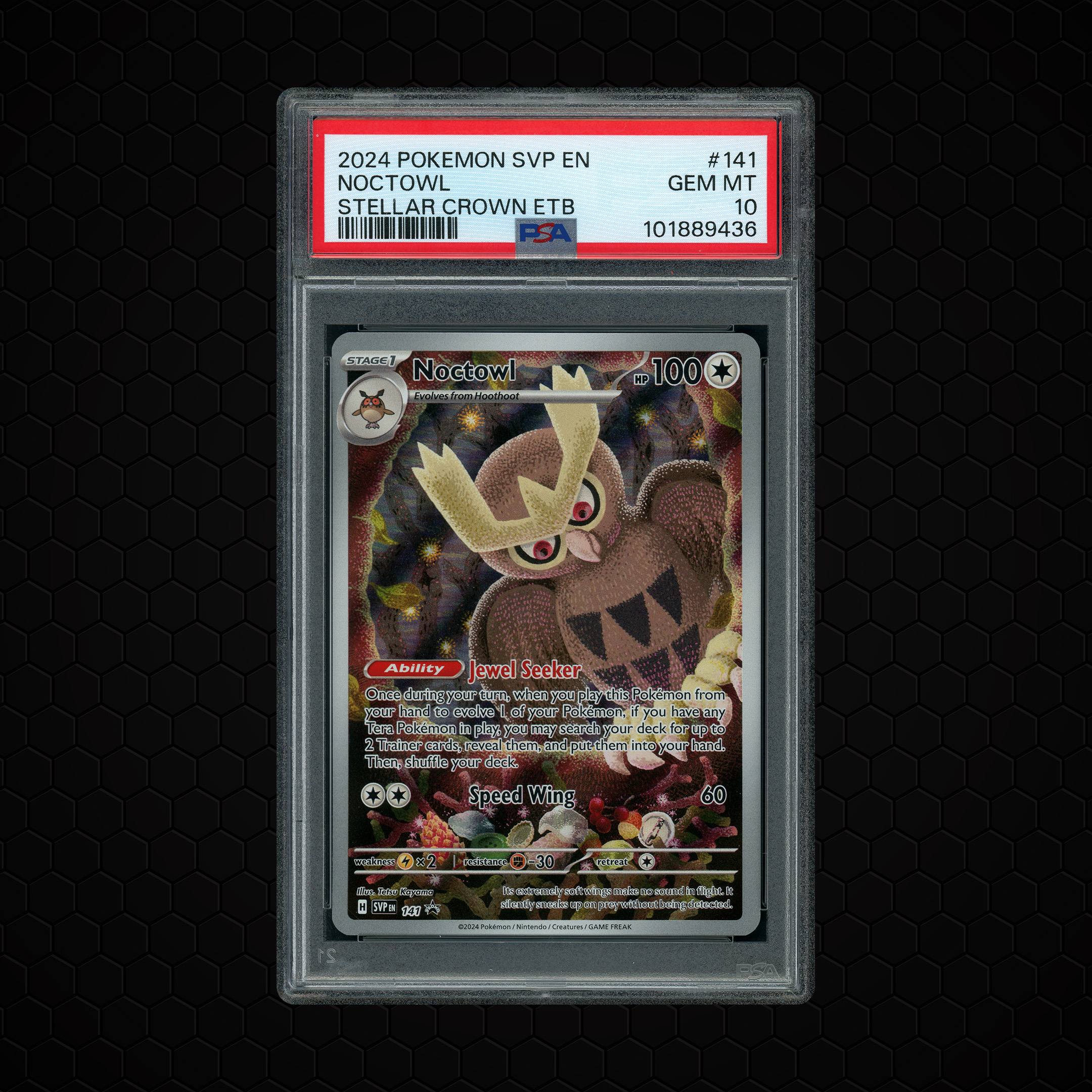 2024 Black Star Promo Noctowl #141 PSA 10