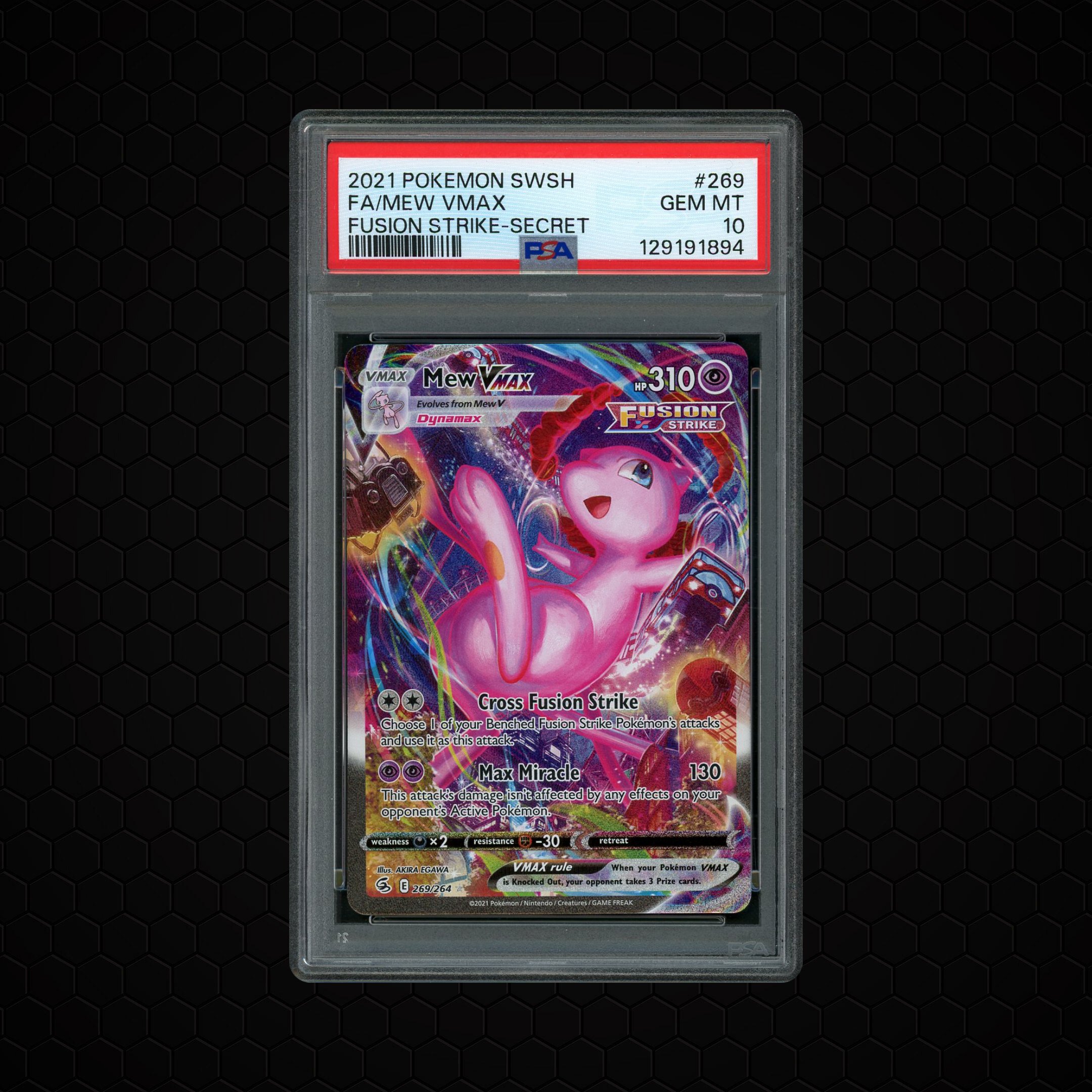 2021 Fusion Strike Mew VMAX #269 PSA 10